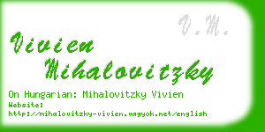 vivien mihalovitzky business card